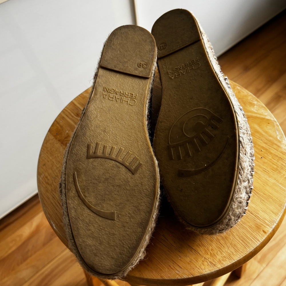 Chiara Ferragni Glitter Espadrille Size EU 39 - Picture 7 of 9